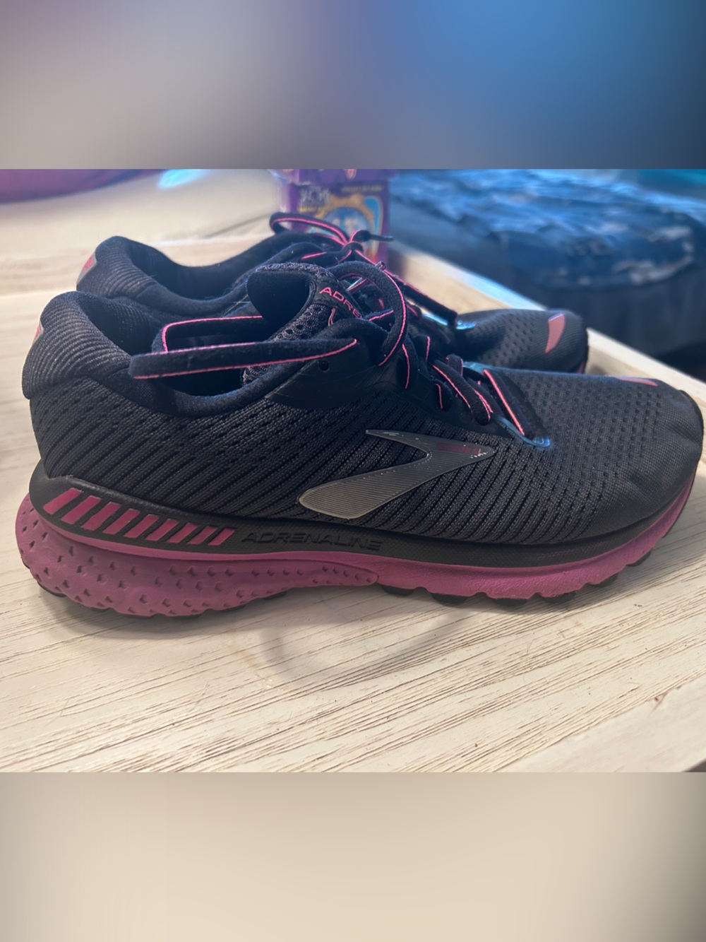 Brooks Women's Adrenaline GTS Athletic Shoes - Black and Pink
